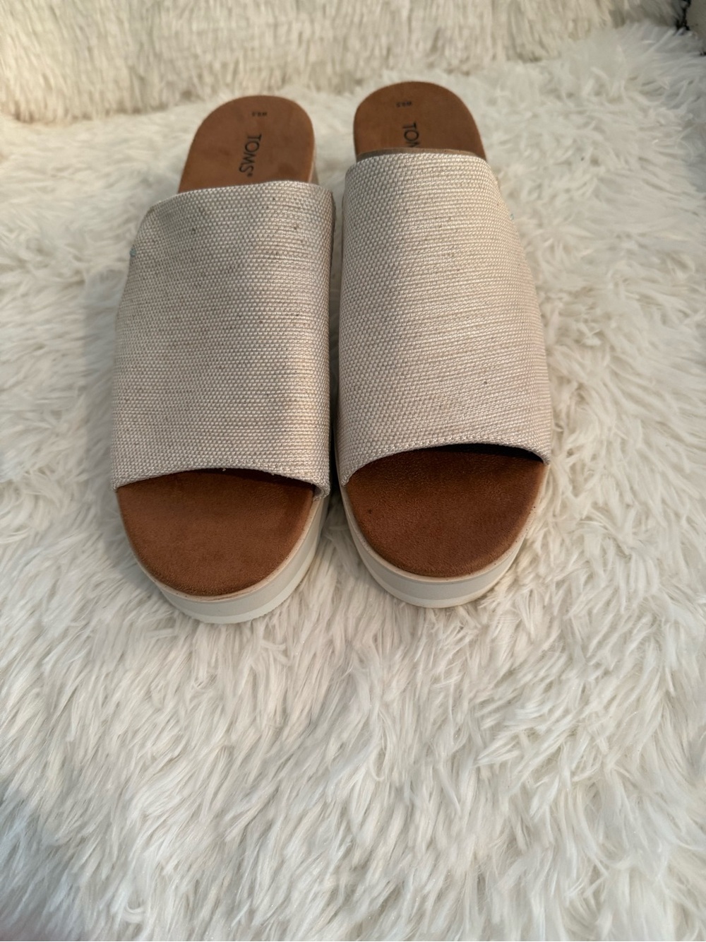 Tom’s Diana Mule Wedge Sandals Size 8.5 - Picture 3 of 8